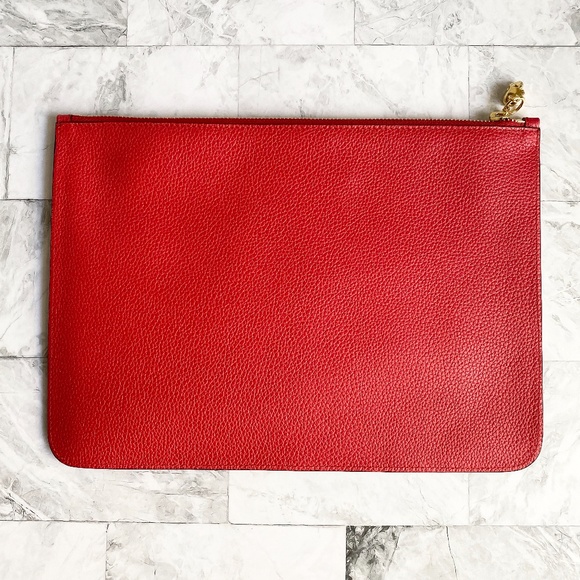 NEW Alexander McQueen Soft Grain Leather Zip Pouch - Picture 2 of 7